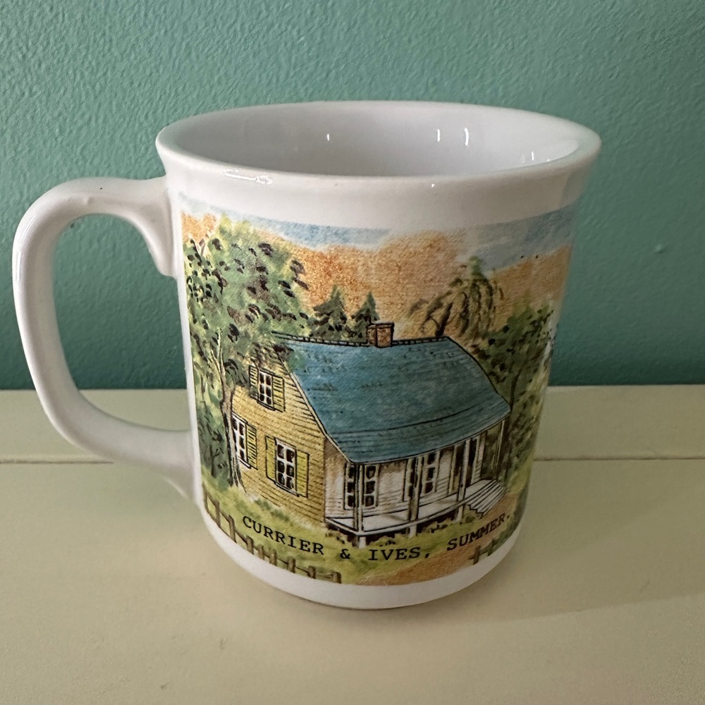Summer Mug - White and Green